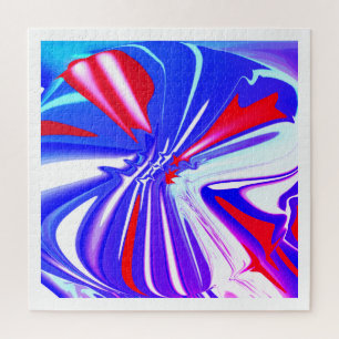 Puzzle Arte abstracto de viaje al futuro