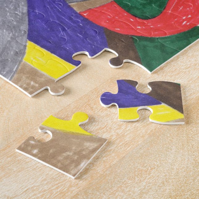 Puzzle "Arte abstracto del gato de Picasso" (Lado)