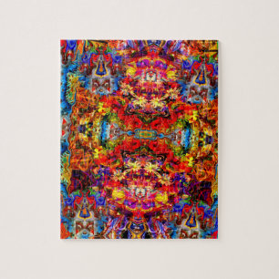 Puzzle Arte abstracto digital colorido