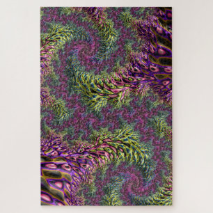Puzzle Arte abstracto digital fractal divertido funky gro