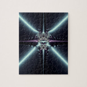 Puzzle Arte abstracto estrella azul