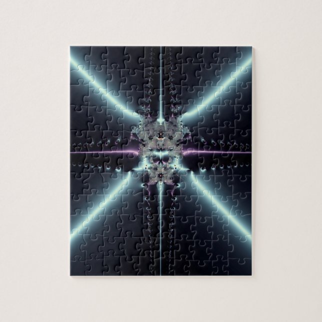 Puzzle Arte abstracto estrella azul (Vertical)