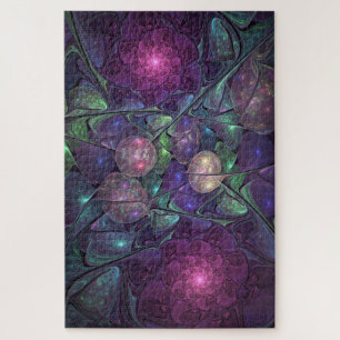 Puzzle Arte abstracto fractal moderno brillante y colorid