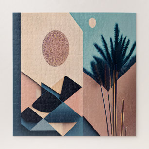 Puzzle Arte abstracto minimalista boho 3D moderno
