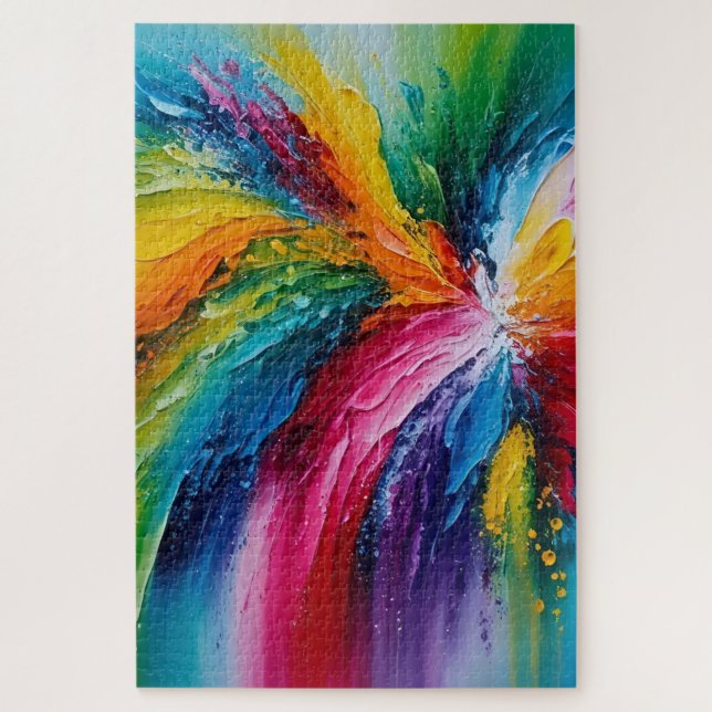 Puzzle Arte Abstracto Moderno Colorido (Vertical)