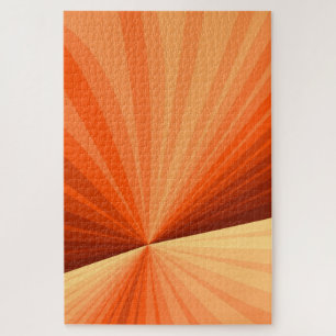 Puzzle Arte abstracto moderno naranja rojo vainilla fract