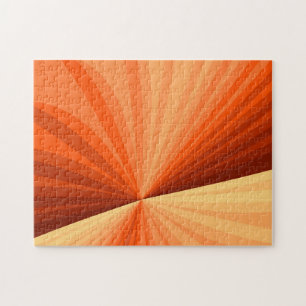 Puzzle Arte abstracto moderno naranja rojo vainilla fract