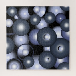 Puzzle Arte abstracto orbital de círculo global concéntri