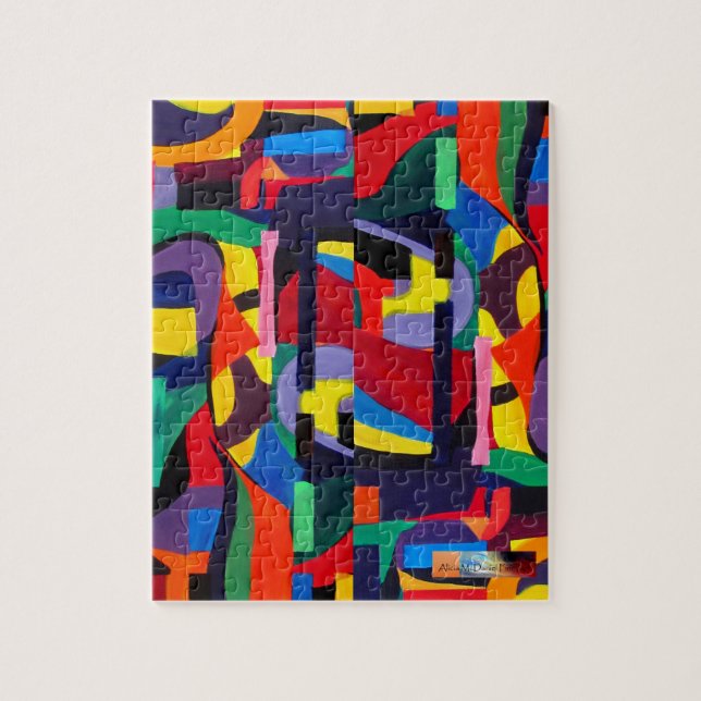 Puzzle Arte abstracto profundo de Alicia McDaniel Fine Ar (Vertical)
