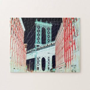 Puzzle Arte abstracto / Puente George Washington Nueva Yo