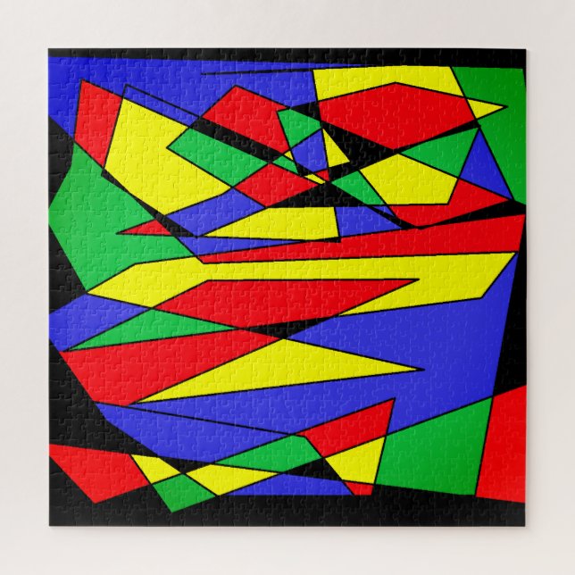 Puzzle Arte abstracto y colorido mezclado (Vertical)