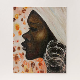 Puzzle Arte acuarela - Belleza africana -