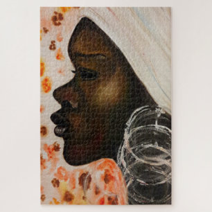 Puzzle Arte acuarela - Belleza africana