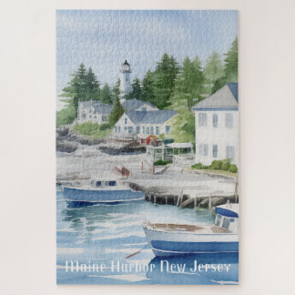Puzzle Arte acuático de Maine Harbour New Jersey