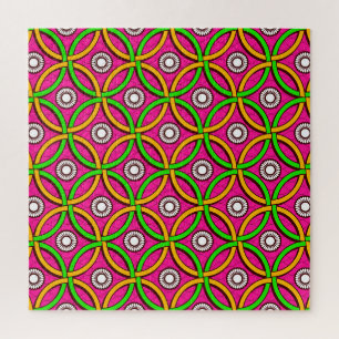 Puzzle Arte Africano: Imagen abstracta sin inconvenientes
