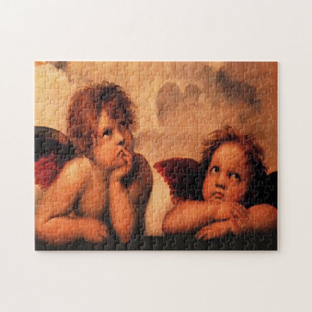 Puzzle Arte angelical de la querube de Raphael (Horizontal)