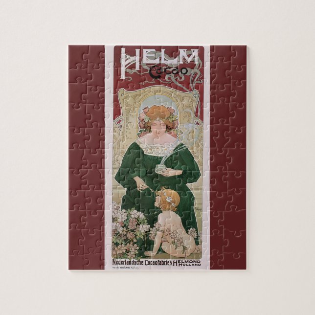 Puzzle Arte Antiguo Modernista Helm Cacao por Privat Live (Vertical)