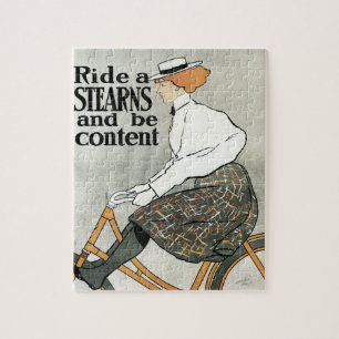 Puzzle Arte Antiguo Modernista, Monta Bicicletas Sterns