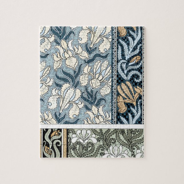Puzzle Arte Antiguo Moderno, Flores de Iris de Jardín (Vertical)