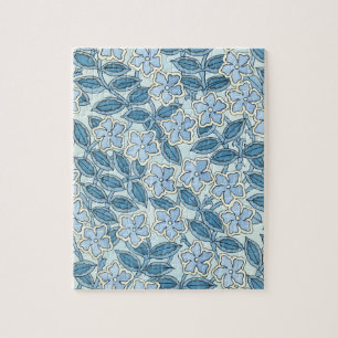 Puzzle Arte Antiguo Moderno Flores de Periwinkle en un Ja