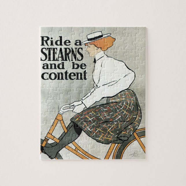 Puzzle Arte Antiguo Moderno, Monta Bicicletas Ride a Ster (Vertical)