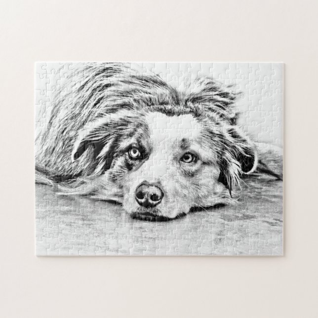 Puzzle Arte australiano del perro de pastor (Horizontal)