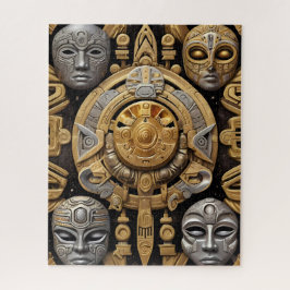 Puzzle Arte azteca rico y vibrante
