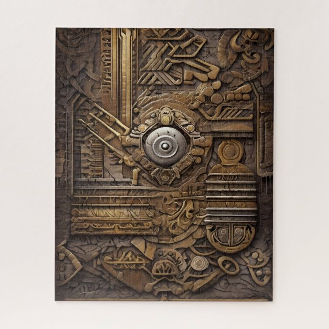 Puzzle Arte azteca rico y vibrante (Vertical)