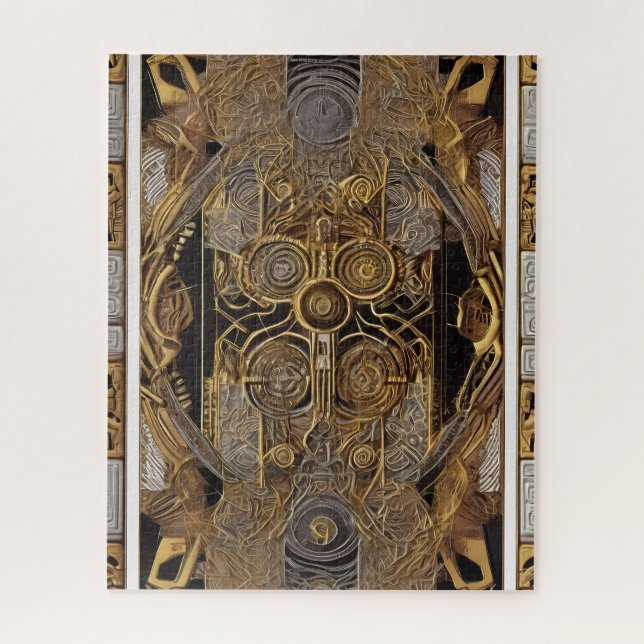 Puzzle Arte azteca rico y vibrante (Vertical)