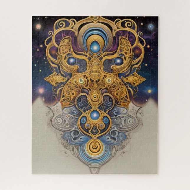 Puzzle Arte azteca rico y vibrante (Vertical)