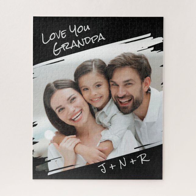 Puzzle Arte callejero moderno agrega tu foto amor abuelo (Vertical)