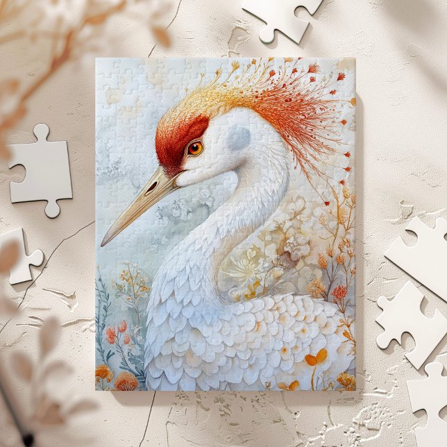Puzzle Arte caprichoso de la grulla de la duna de arena (Subido por el creador)