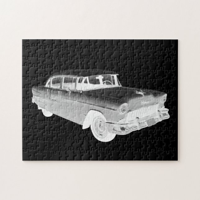 Puzzle Arte clásico 1955 del coche del Bel Air de (Horizontal)