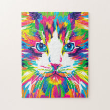 Arte colorido Imágenes estéticas de gatos arte gat
