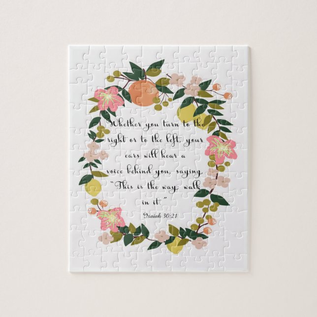 Puzzle Arte cristiano fresco - 30:21 de Isaías (Vertical)