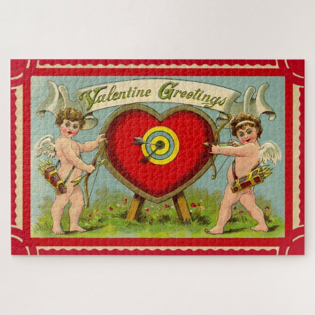 Puzzle Arte cupido valentino vintage (Horizontal)