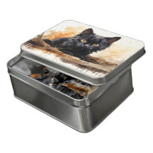 Arte cutáneo de color negro de gato