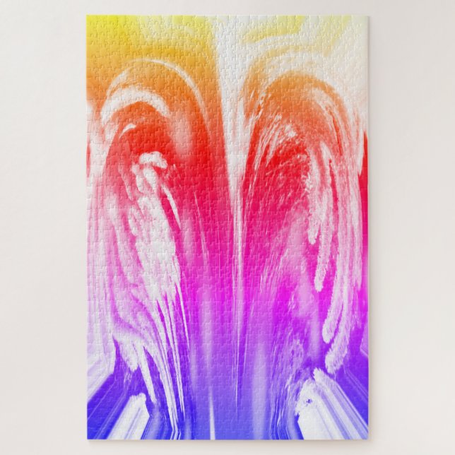 Puzzle Arte de ángulos de arco iris (Vertical)