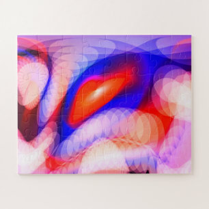 Puzzle Arte de aterrizaje en caliente rojo