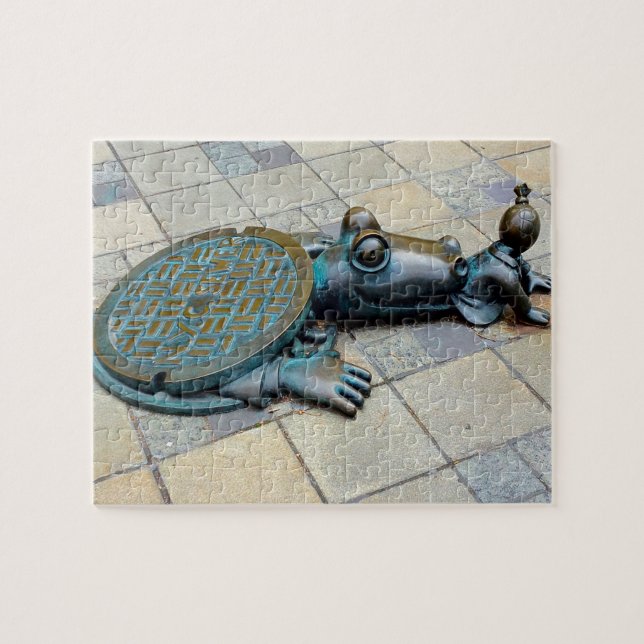 Puzzle Arte de Brooklyn Street. (Horizontal)