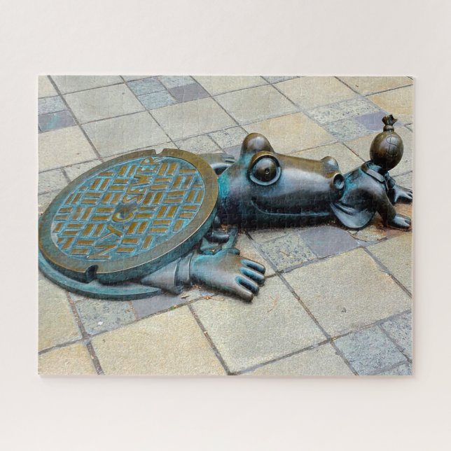 Puzzle Arte de Brooklyn Street. (Horizontal)