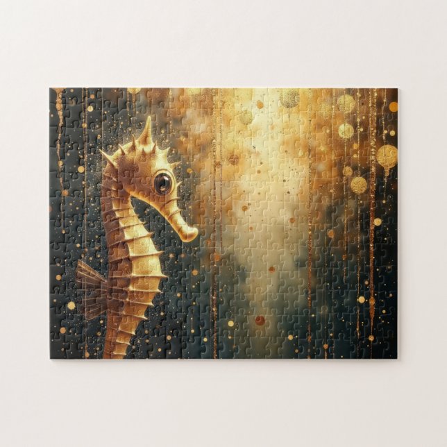 Puzzle arte de caballito de mar (Horizontal)