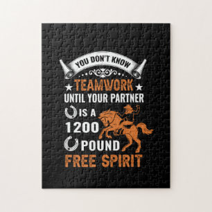 Puzzle Arte de caballo que no conoces el trabajo en equip