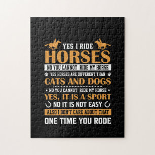 Puzzle Arte de caballos Sí Yo Viajo Caballos