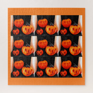 Puzzle Arte de calabazas aterradoras