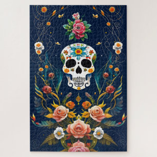 Puzzle Arte de calavera de azúcar - Celebrar la tradición