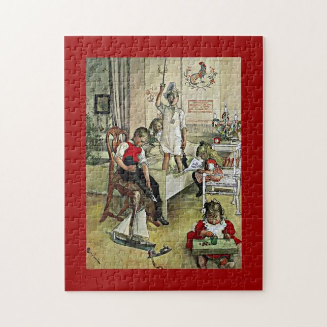 Puzzle Arte de Carl Larsson: Navidades Morning (Vertical)