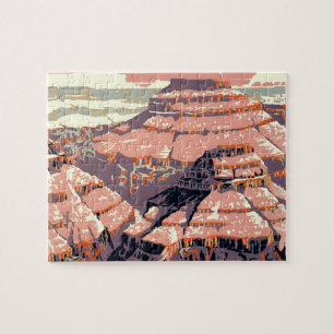 Puzzle Arte de cartel WPA del Parque Nacional del Gran Ca