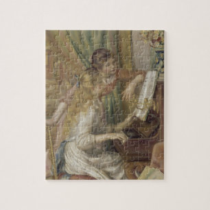 Puzzle Arte de chicas al piano impresionista francés vint