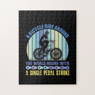 Puzzle Arte De Ciclismo En Bicicleta Alrededor